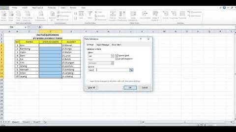 Tutorial Excel Membuat Fungsi Combo Box Pada Microsoft Excel