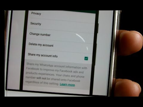WhatsApp Data Sharing with #Facebook and how to disable it on the Android
