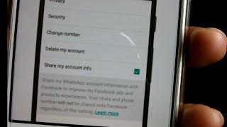 WhatsApp Data Sharing with #Facebook and how to disable it on the Android