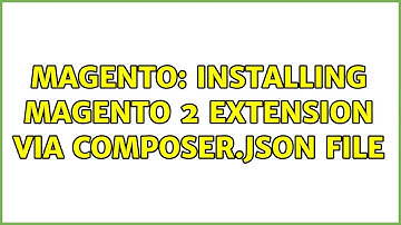 Magento: Installing Magento 2 extension via composer.json file