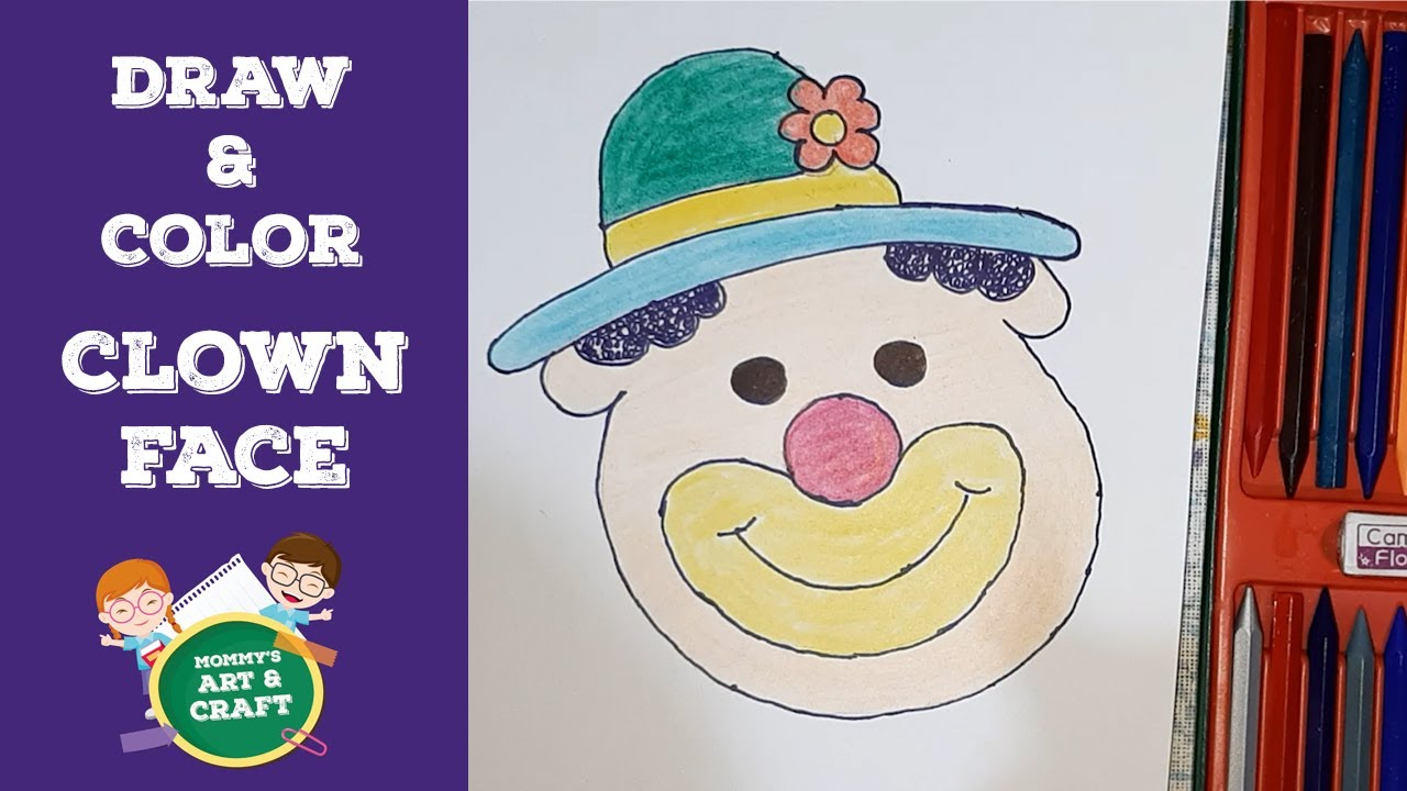 Coloring book Drawing Clown Circus Painting, clown, white, face, hand png |  PNGWing