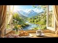 Enjoy The Sun With Coffee And A Croissant Soothing Birds Calm Stream For Total Rest Relaxation 