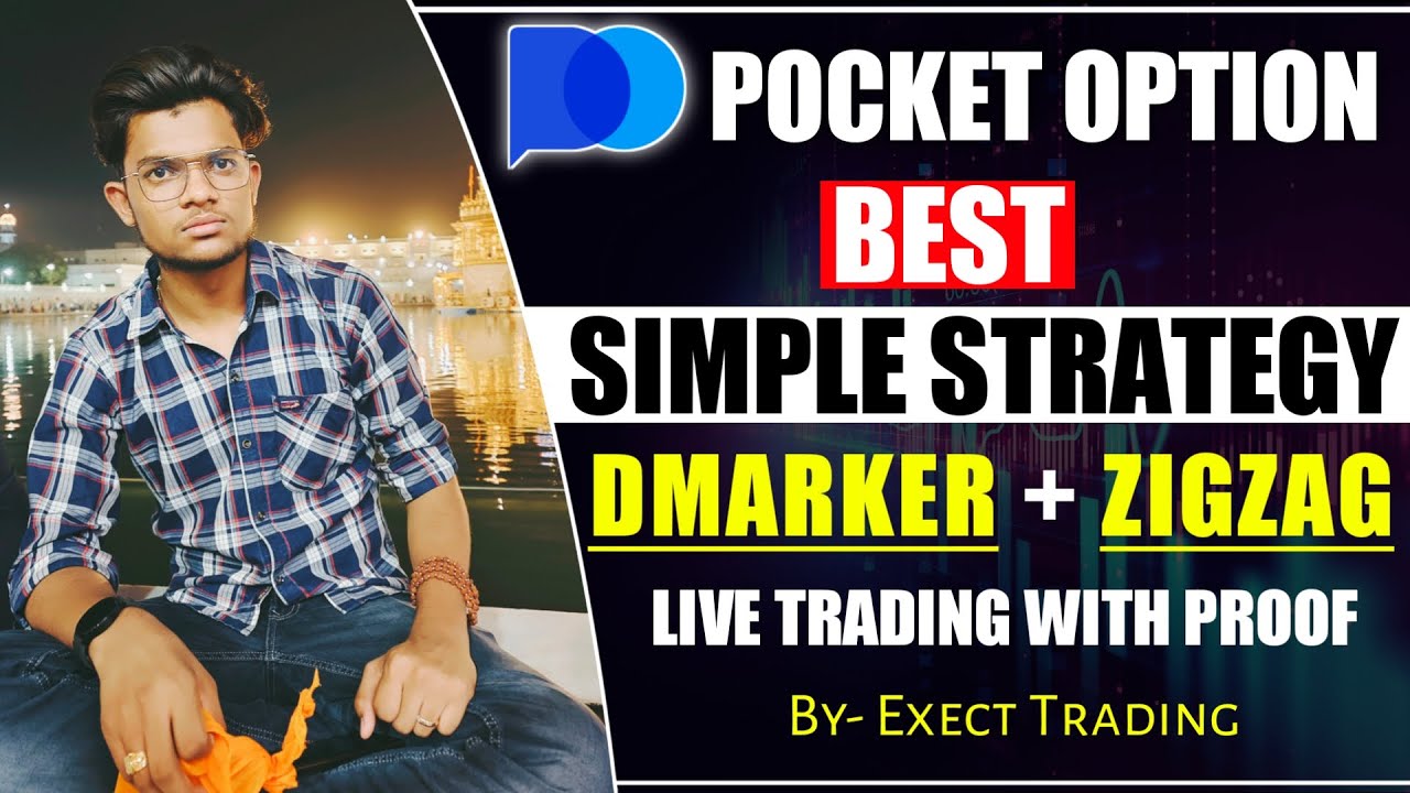 Pocket Option Best Simple Strategy🔥 Demarker + ZIG ZAG Trading with
