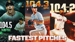 The fastest pitches thrown during the 2025 MLB season! 🔥 (Flamethrowers Miller, Chapman AND MORE!)