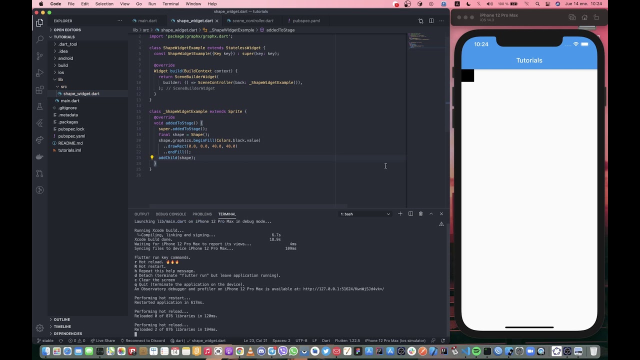 #1 Shape - #Flutter - #GraphX - YouTube