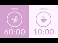 60 10 Pomodoro Timer With Pink Noise 3 Hour Study With Me For Deep Focus ADHD 