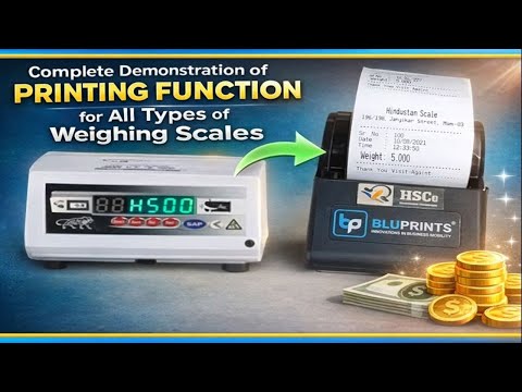 Barcode printer indicator: calibration setting 4 Print a weighing scale slip and check its serial number