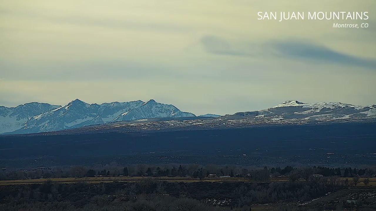 San Juan Mountains Live Stream - Montrose Colorado - December 21st, 2025 • Mt. Sneffels