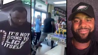 Man Caught "Nutting" On Womans Leg in Dollar Tree