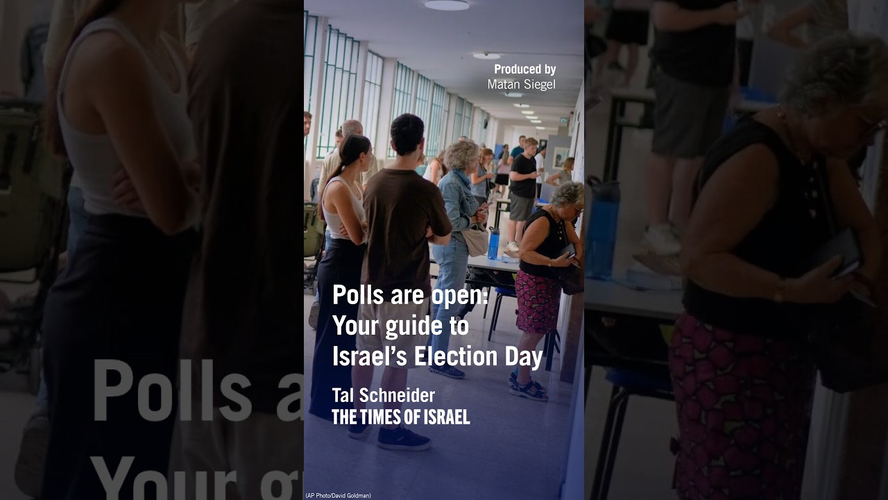 Polls are open: Your guide to Israel Election Day