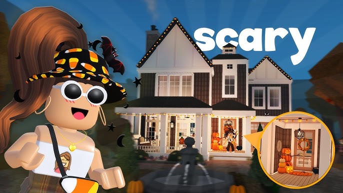 Pin by Asiiyah Grant on roblox house ideas  Bloxburg fall decor, Halloween  decals, Halloween house