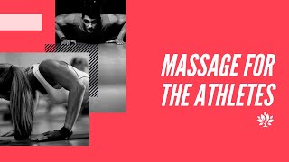 SPORTS MASSAGE The massage for athletes and active people
