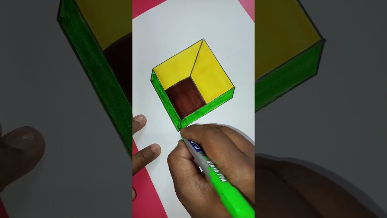 how to draw easy art | 3d drawing hole | 3d drawing 