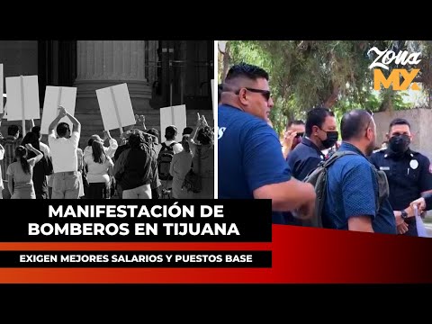 Bomberos se manifiestan