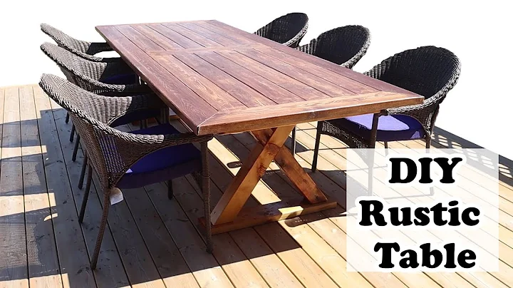 DIY Outdoor Dining Table | Affordable 10 Foot Table