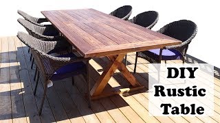 DIY Outdoor Dining Table | Affordable 10 Foot Table
