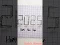 Happy New Year 🥳🥳#diy #trending #viralshorts #3dart