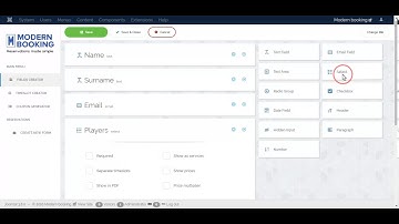 How to setup forms for modern booking calendar