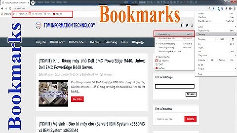 Hướng dẫn hiển thị các bookmark trên taskbar