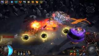 PoE - '[3.8] Uber Elder' Flame Surge High-Impact Mine LL Saboteur w/ Infernal Skitterbots
