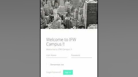 IFW Campus ERP 2.0 Mobile Usability | English