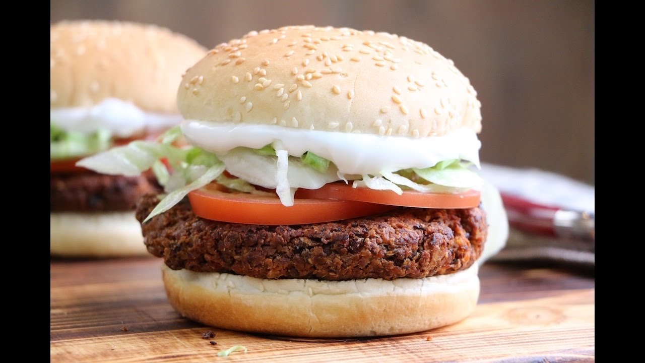 Black Bean Veggie Burger The Buddhist Chef
