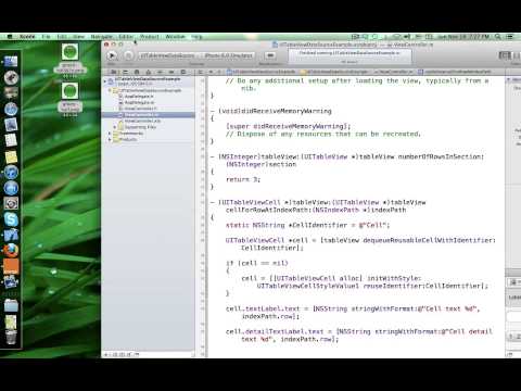 Different types of UITableView cells in iOS