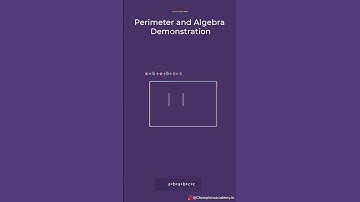 Perimeter and Algebra Demonstration using Animation