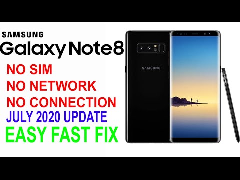 EASY FIX Samsung Note 8 No SIM Card, July 2020 OTA Update, Network Issue, No Connection, Sim Error