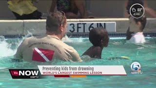 Preventing kids from drowning - the world's largest swimming lesson screenshot 2