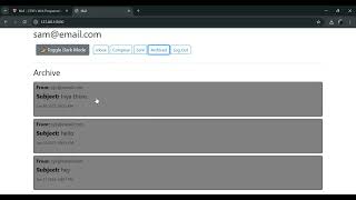 CS50's Web Programming with JavaScript and Python || Project 3 || Mail