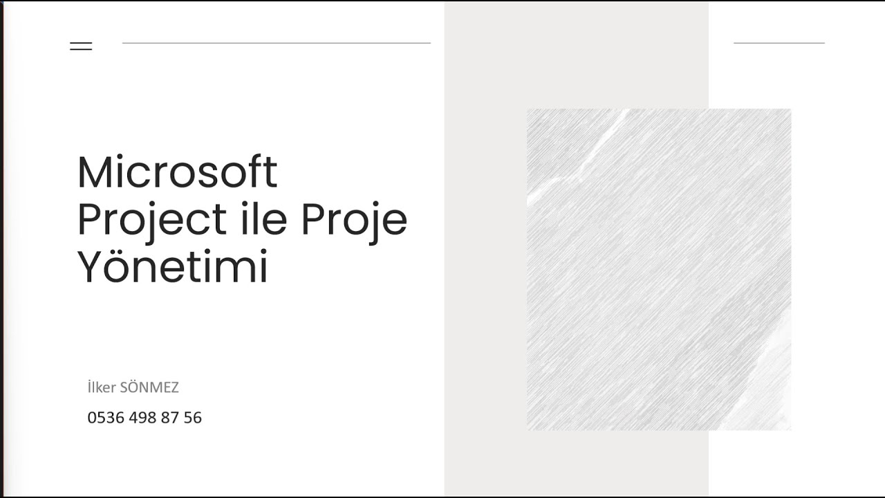 01.MS Project - Giriş (Teorik)