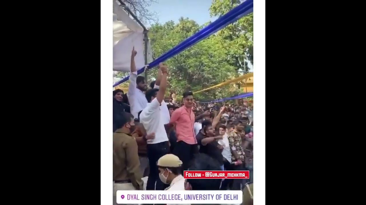 dyal singh college university Delhi Gujjar vs Jaat fight gujjar ekta zindabad gujjar
