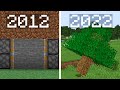 Minecraft secret bases 2012 vs 2022