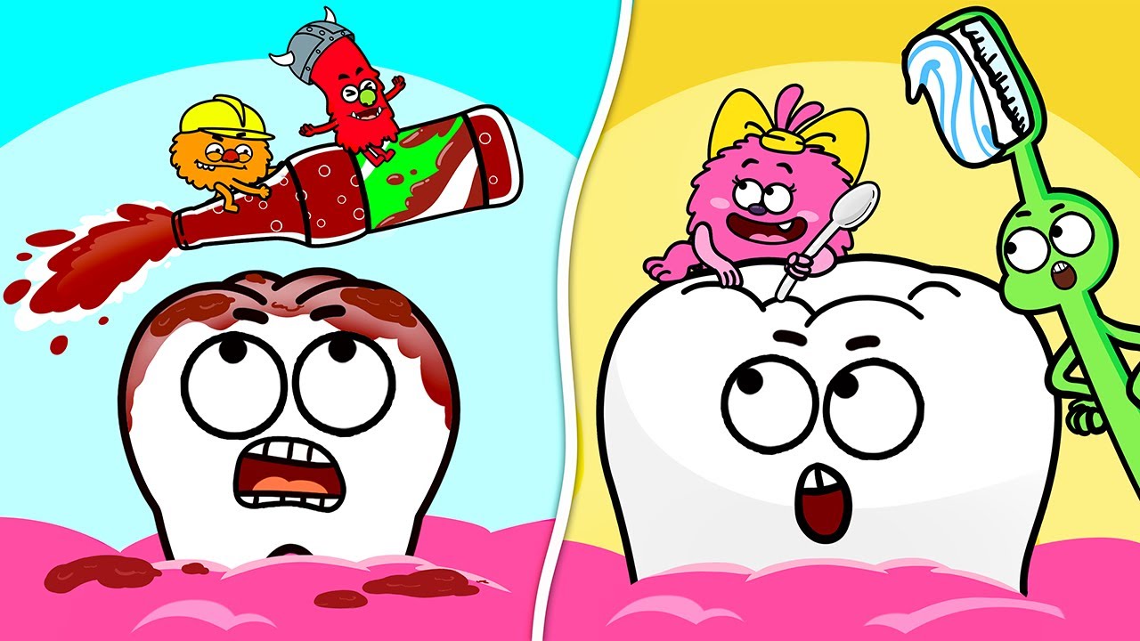 Brush Your Teeth Song - Dental Health - Healthy Habits - Nursery Rhymes - Cartoons for Kids