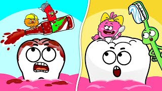 Brush Your Teeth Song - Dental Health - Healthy Habits - Nursery Rhymes - Cartoons for Kids