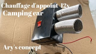 Chauffage d'appoint 12v pour camping car 