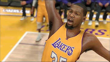 What If Kevin Durant Signed With The Los Angeles Lakers? NBA 2K17 Challenge
