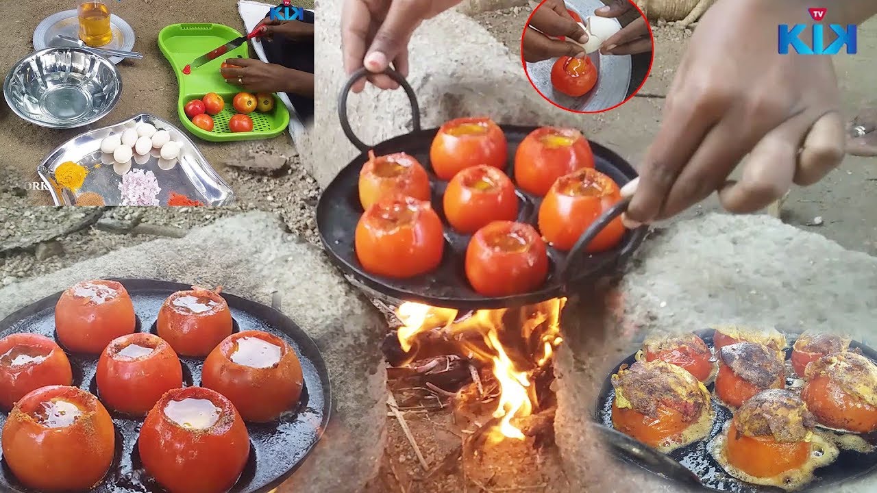 How To Make An EGG Omelette In A Tomato | Tomato OMELET |توماتو أومليت// Street Food | KikTV | KikTV Network