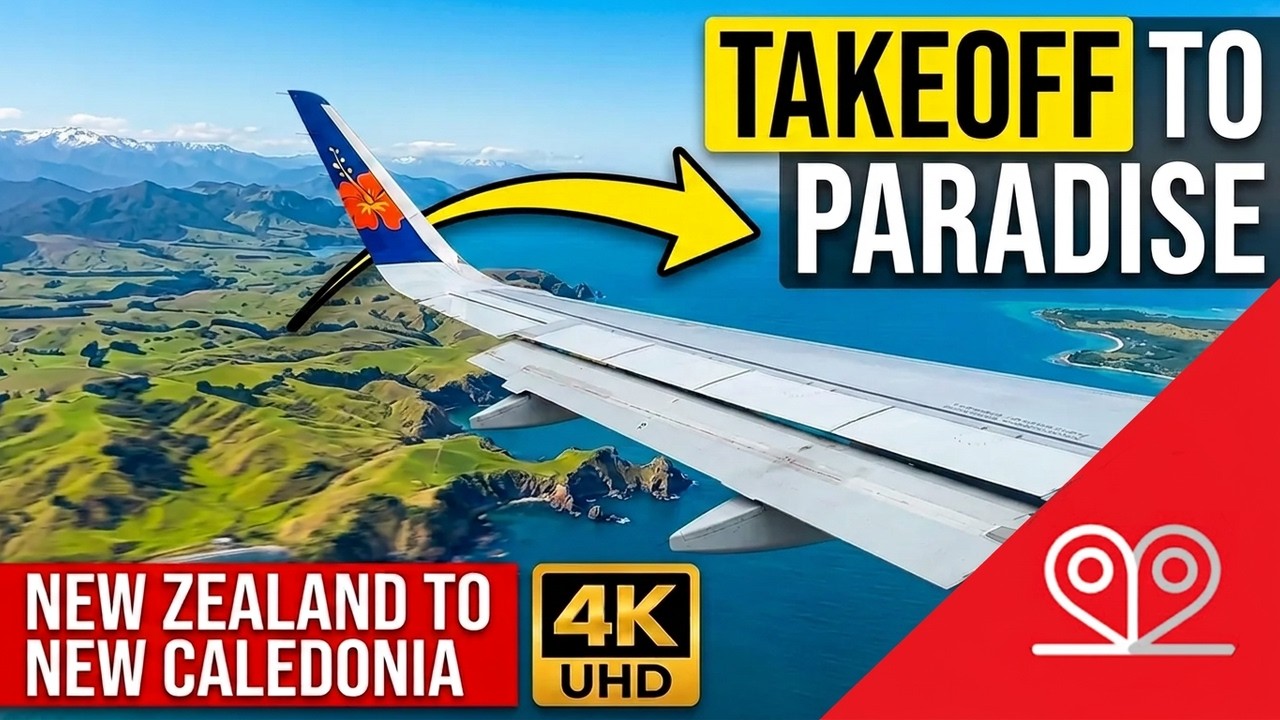 Travel New Zealand to New Caledonia: Aircalin A320 Flight Takeoff & Landing #aviation