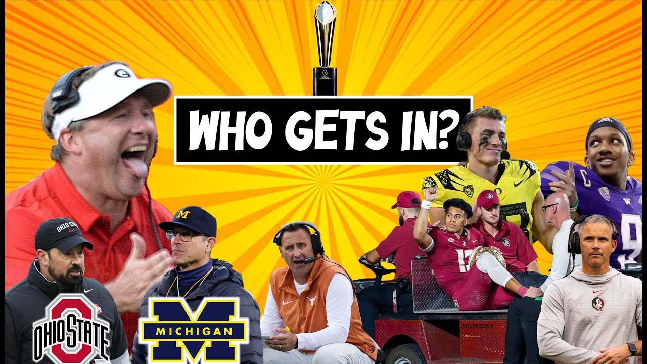 CFB Playoff CHAOS! Who Gets In? Possible Playoff Scenarios Broken Down ...