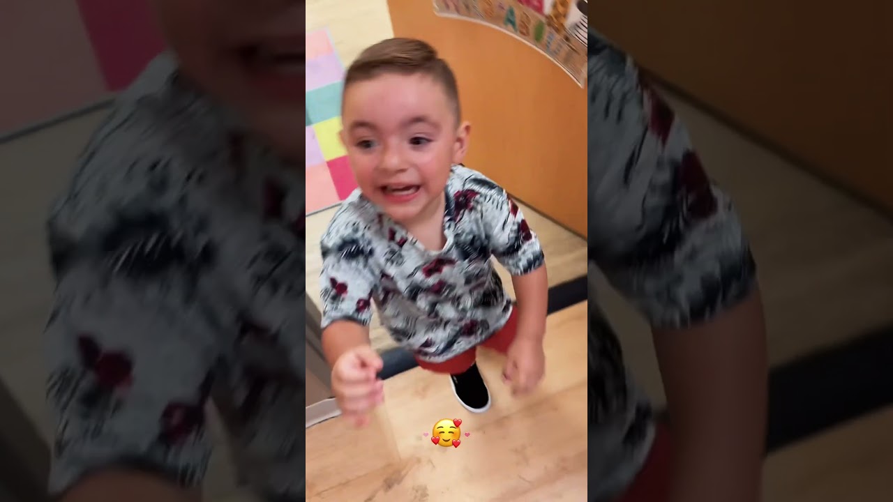 Picking up baby from their first day of daycare 