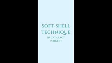 IN 60 SECONDS: Soft Shell technique in cataract surgery