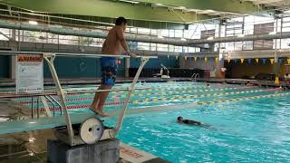 Echo park pool i was jumping at the divingbard Guide