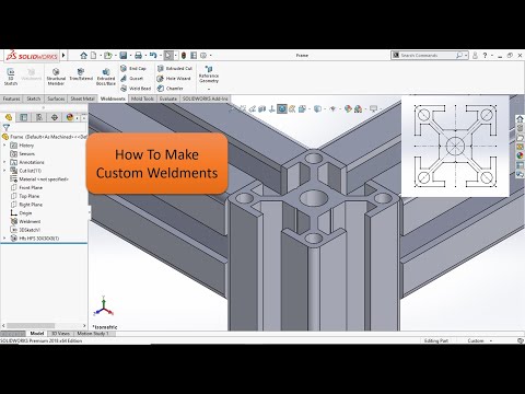 Quick Tips - Make a Custom Weldment Profile In Solidworks