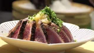 Taiwanese Street Food - Japanese style Seared Bonito and Sashimi