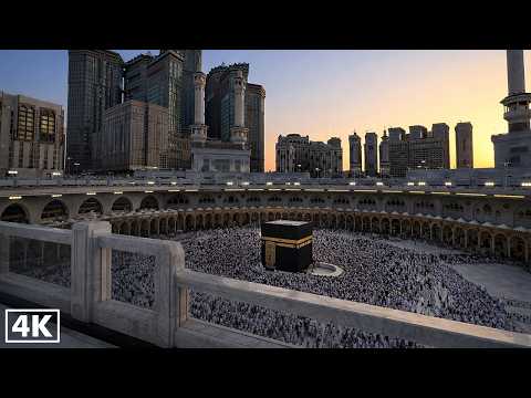 Rooftop Tawaf Around the Kaaba (POV) 🕋 Immersive 4K 60FPS | Masjid al-Haram, Makkah