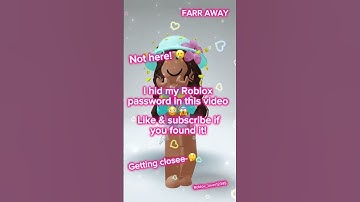 I HID MY ROBLOX PASSWORD IN THIS VIDEO! 🤩🤪😱 #roblox #robloxshorts