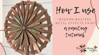How to use Modern Masters Metal Effects paint