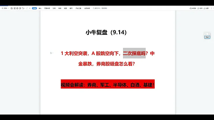 利空突襲A股跳空向下，二次探底嗎？中金暴跌，券商股砸盤怎麼看 - 天天要聞